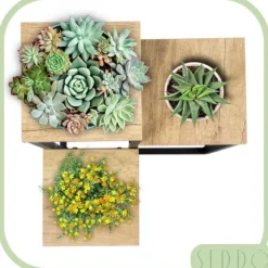 Metal stående blomsterstativ til blomster og planter, 3-etagers hylde, loft 68