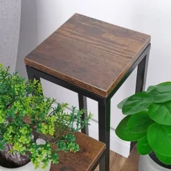 Metalblomsterstativ 4-lags, niveaudelt stativ til potter, planter og blomster