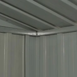 Metalskur til haven - Opbevaring af værktøj | Størrelse: 257x205x178 cm | Farve: Antracitgrå