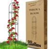 Metaltårn havepergola til klatrere, roser, blomster, haveplanter, metal