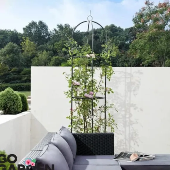 Metaltårn havepergola til klatrere, roser, blomster, haveplanter, metal