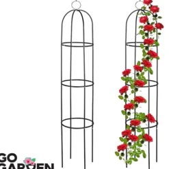 Metaltårn havepergola til klatrere, roser, blomster, haveplanter, metal