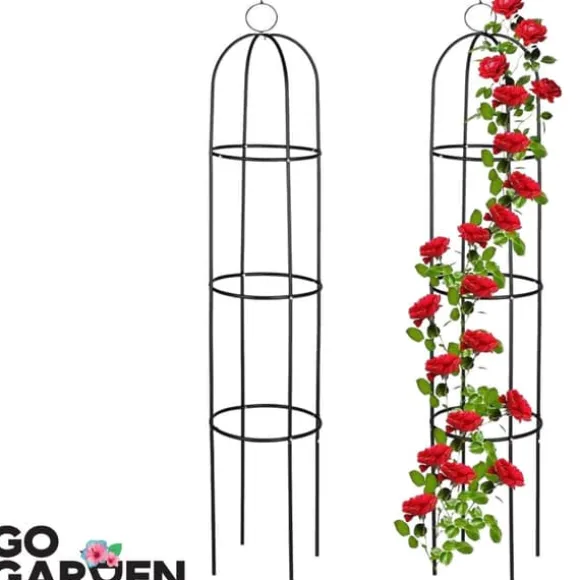 Metaltårn havepergola til klatrere, roser, blomster, haveplanter, metal