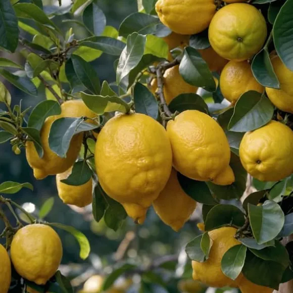Middelhavet frugttræ - Sæt med 4 - Citrus, ficus, olea - Højde 25-40cm - ⌀9cm