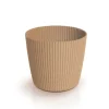 Milly Round Eco Wood-natur urtepotte