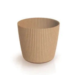 Milly Round Eco Wood-natur urtepotte