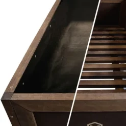 Mini drivhus med overdækning til altan og terrasse 110x55x120 cm Greenspot - Drivhus på træplatform, Hævet træbed, Kold ramme med overdækning på høje | CDON