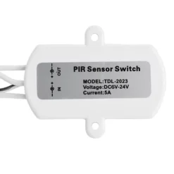 Mini PIR infrarød bevægelsessensor til LED-strimmel - hvid, 5A, DC 6-24V