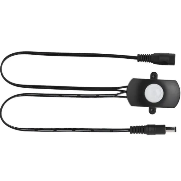 Mini PIR infrarød bevægelsessensor til LED-strimmel - sort, 6-24V, 5A