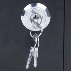 Mini Safe, 4,6 Liters Kapacitet, Mekanisk Lås, 3 Nøgler Inkluderet, Holdbart Q235 Stål, Vægmonterbar