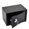 Mini Safe, Nøglebetjent Lås, Vægmonteret Design,sort