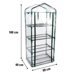 Mini-drivhus 69 x 49 x 160cm