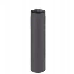 120mm Sort Varmebestandig Ovnsrør, 50cm - Ideel til Brændeovne, Nem Installation