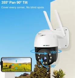 Mobil Sikkerhedskamera, 2 MP Opløsning, 25FPS Billedfrekvens, 3.6mm Linse, IP66 Vandtæt Vurdering, 4G Forbindelse