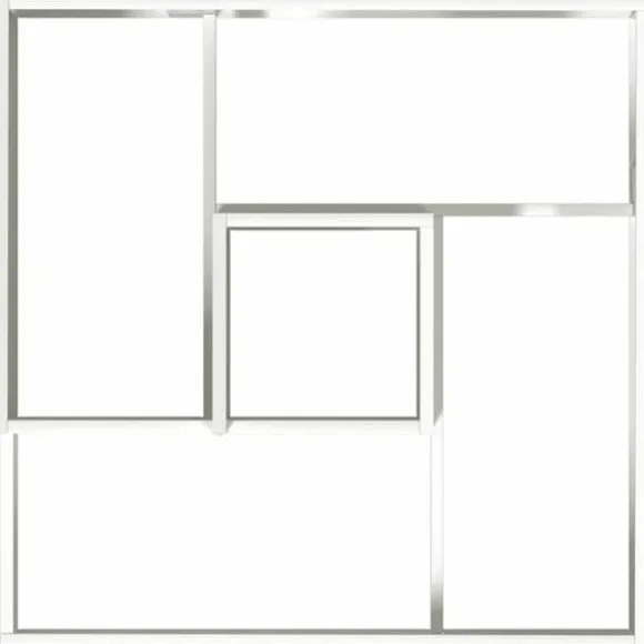 Moderne blomsterkrukke i stål - Indendørs & udendørs | Farve: Hvid | Størrelse: 80x80x50 cm