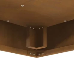 Moderne bålsted i forvitret stål - Rektangulært ildsted | Størrelse: 60x60x30 cm