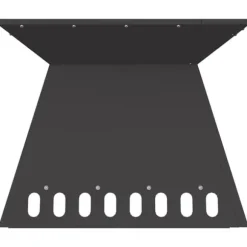 Moderne bålsted i koldvalset stål - Firkantet design | Størrelse: 48 x 48 x 40 cm | Farve: Sort
