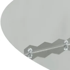 Moderne dekorativ trækrukke 5 pcs - Flade træ ringe | Størrelse: Ø30/60 cm | Farve: Sølv