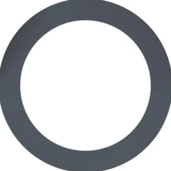 Moderne flad træring i stål - Dekorativ rund krukke | Diameter: Ø90/120 cm | Farve: Antracit