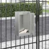 Moderne galvaniseret stål postkasse - Rektangulær design | Farve: Sort | Størrelse: 30x23x55 cm