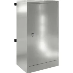 Moderne galvaniseret stål postkasse - Rektangulær design | Farve: Sort | Størrelse: 30x23x55 cm