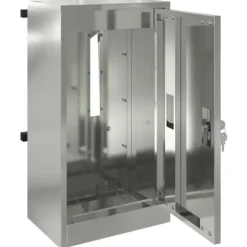 Moderne galvaniseret stål postkasse - Rektangulær design | Farve: Sort | Størrelse: 30x23x55 cm