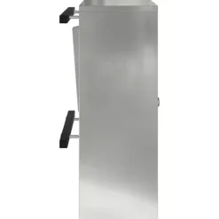 Moderne galvaniseret stål postkasse - Rektangulær design | Farve: Sort | Størrelse: 30x23x55 cm