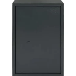 Moderne metal sikkerhedsboks med lås | Størrelse: 31x35x50 cm | Farve: Grå