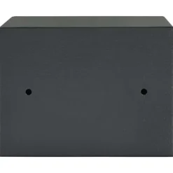 Moderne metal sikkerhedsboks med lås - Indendørs opbevaring | Størrelse: 17x23x17 cm | Farve: Grå