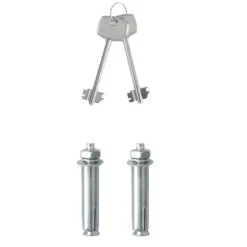 Moderne metal sikkerhedsboks med lås - Indendørs opbevaring | Størrelse: 17x23x17 cm | Farve: Grå