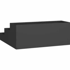 Moderne metalhavekrukke i stål - Designet til udendørs brug | Størrelse: 90x90x35 cm | Farve: Sort