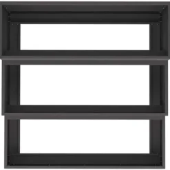Moderne metalhavekrukke i stål - Designet til udendørs brug | Størrelse: 90x90x35 cm | Farve: Sort