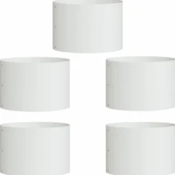 Moderne plante stativ i stål - 5 stk | Farve: Hvid | Størrelse: 30x30x20 cm