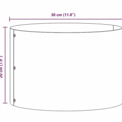 Moderne plante stativ i stål - 5 stk | Farve: Hvid | Størrelse: 30x30x20 cm