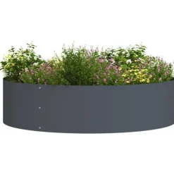 Moderne plante stativ i stål - 5-delt havekrukker | Farve: Antracit | Størrelse: 80x80x20 cm