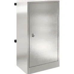 Moderne postkasse i rustfrit stål - Rektangulær | Farve: Sort | Størrelse: 30x23x55 cm