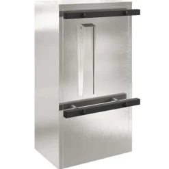 Moderne postkasse i rustfrit stål - Rektangulær | Farve: Sort | Størrelse: 30x23x55 cm