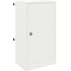Moderne postkasse i stål - Rektangulær design | Farve: Hvid | Størrelse: 30x23x55 cm