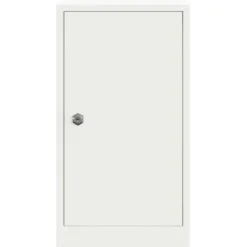 Moderne postkasse i stål - Rektangulær design | Farve: Hvid | Størrelse: 30x23x55 cm
