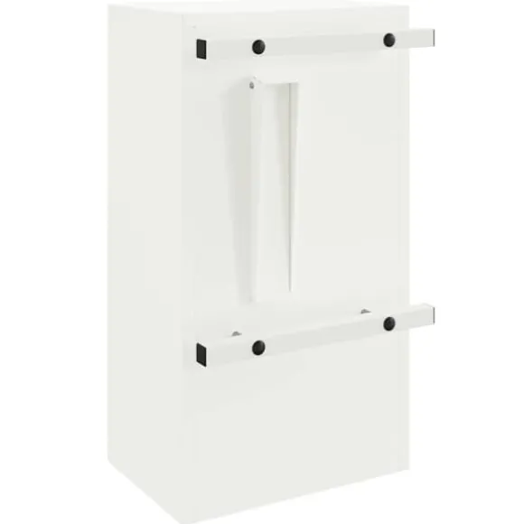 Moderne postkasse i stål - Rektangulær design | Farve: Hvid | Størrelse: 30x23x55 cm