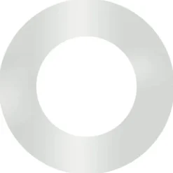 Moderne rund træring i galvaniseret stål | Diameter: Ø40/70 cm | Farve: Sølv
