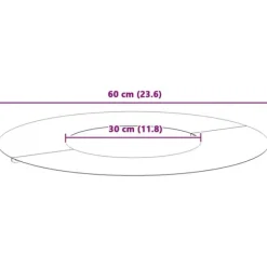 Moderne runde træring - Dekorativ havekrukke | Farve: Olivengrøn | Størrelse: Ø30/60 cm