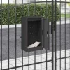 Moderne stål postkasse - Rektangulær og vandafvisende | Farve: Sort | Størrelse: 30x23x55 cm