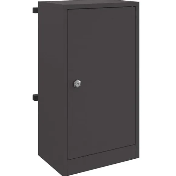 Moderne stål postkasse - Rektangulær og vandafvisende | Farve: Sort | Størrelse: 30x23x55 cm