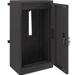 Moderne stål postkasse - Rektangulær og vandafvisende | Farve: Sort | Størrelse: 30x23x55 cm