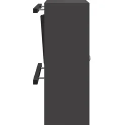Moderne stål postkasse - Rektangulær og vandafvisende | Farve: Sort | Størrelse: 30x23x55 cm