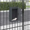 Moderne stål postkasse - Sikker og vandafvisende | Farve: Antracit | Størrelse: 30x23x55 cm