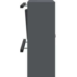 Moderne stål postkasse - Sikker og vandafvisende | Farve: Antracit | Størrelse: 30x23x55 cm
