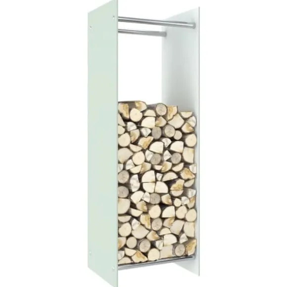 Mooistoerwonen Brændehylde 40x35x120 cm glas hvid