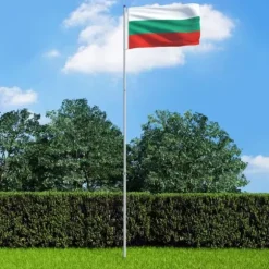 Mooistoerwonen Flag med flagstang Bulgarien 6 m aluminium
